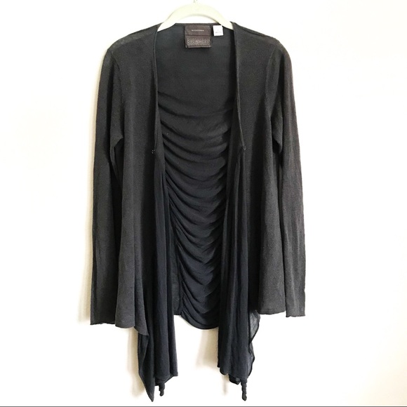 Anthropologie Guinevere Gray Open Cardigan - Picture 3 of 6